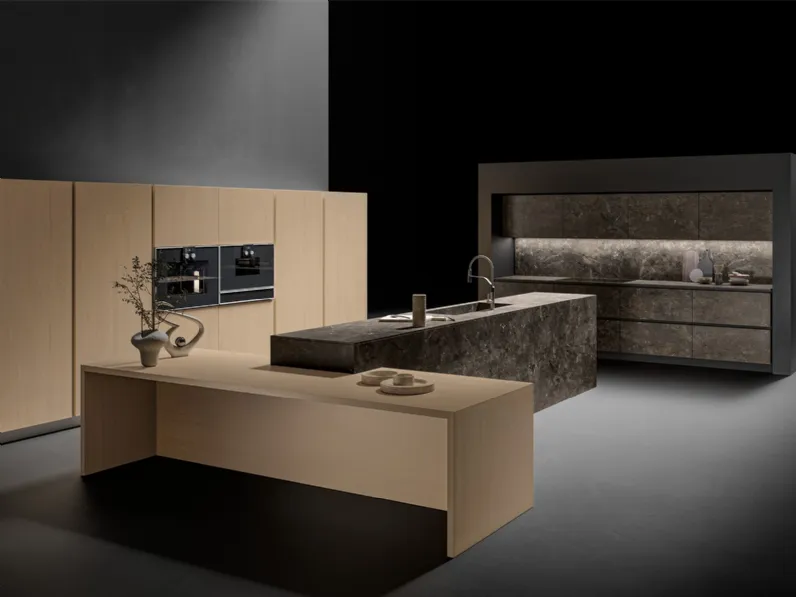 Cucina Design con isola Sistema CX14 di Comprex