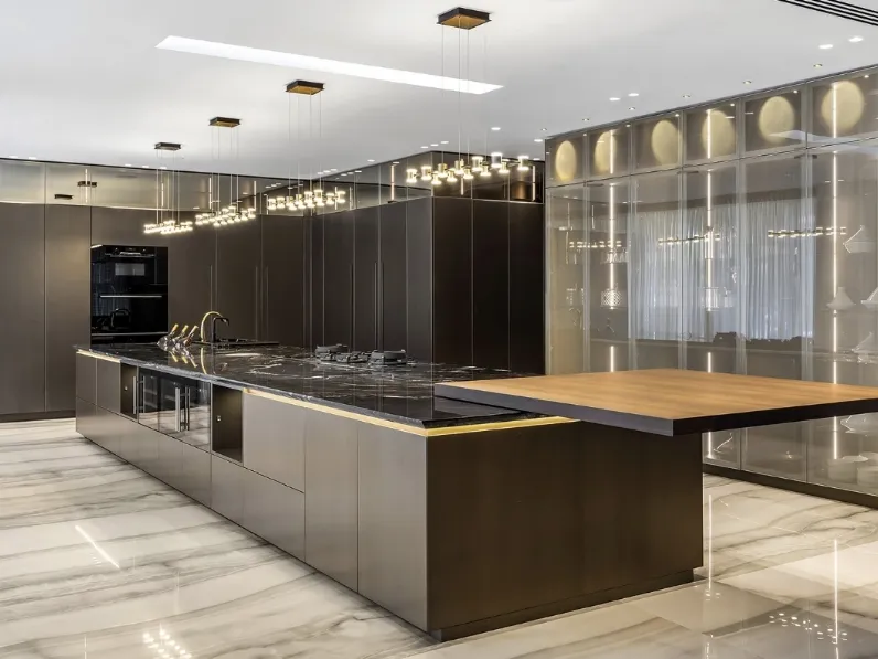 Cucina Design con isola T45 di TM Italia