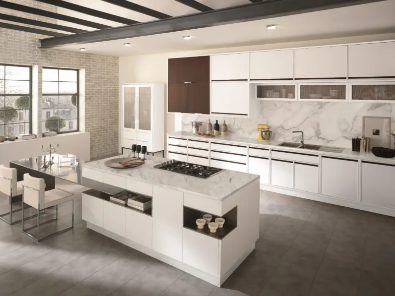 Cucina Design con isola Timeline di Aster Cucine