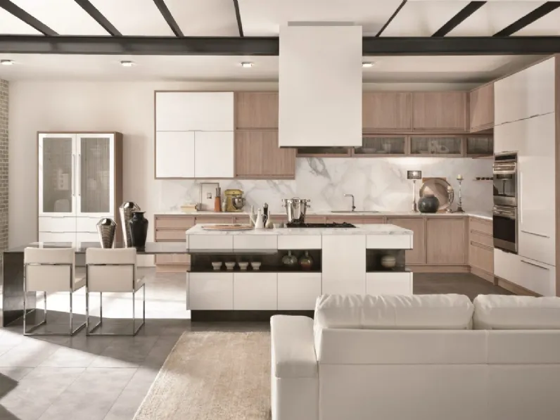 Cucina Design Timeline con isola di Aster Cucine