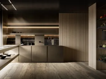 Cucina Design Twenty Lab Service Kitchen di ModulNova è stata progettata dall’architetto Matteo Thun