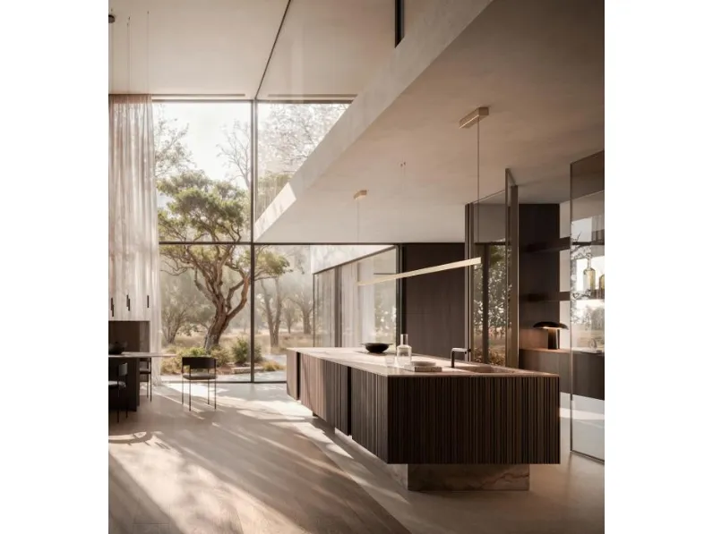 Cucina Design con isola Vertical di Modulnova