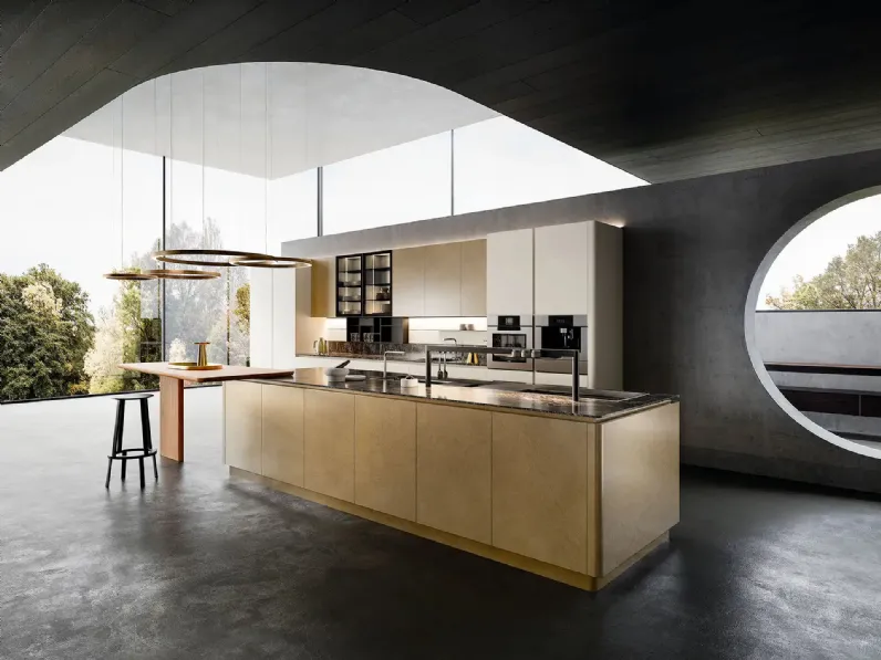Cucina Design con isola Yota Portrait 06 di Armony