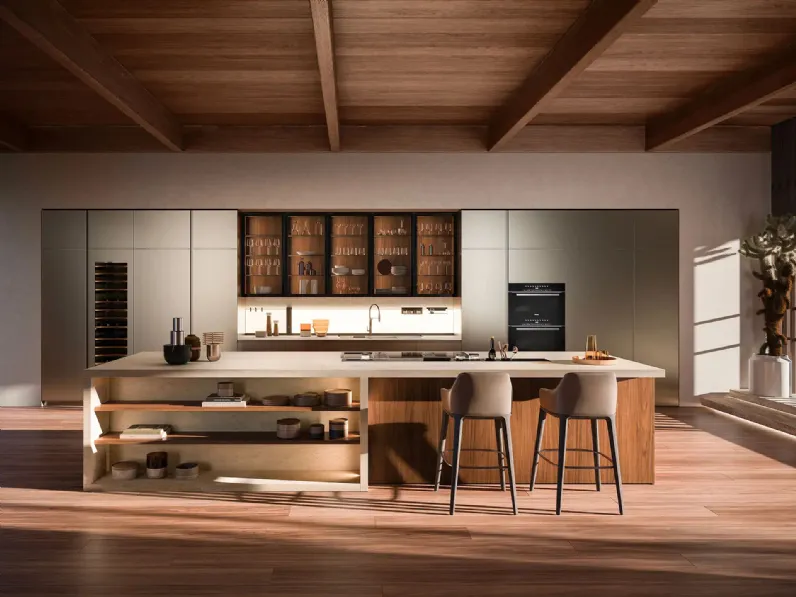 Cucina Design con isola Yota Portrait 12 di Armony