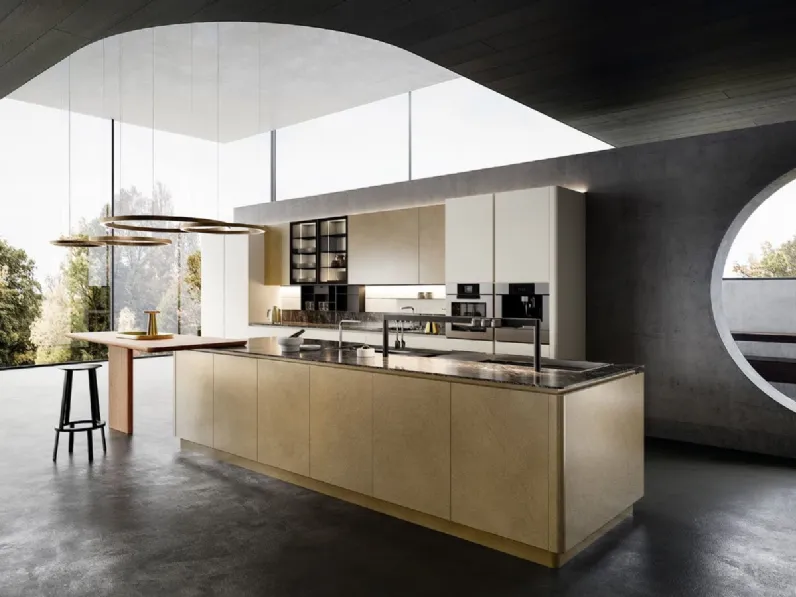 Cucina Design con isola Yota Portrait di Armony