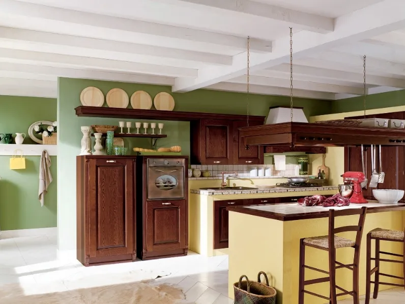 Cucina in Muratura con isola Paesana di Ar-Tre