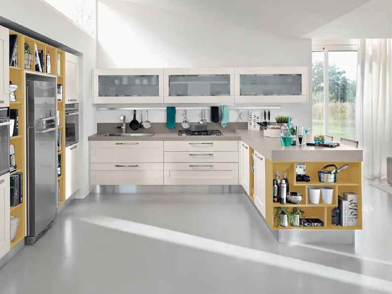 Cucina Moderna con penisola Gallery 11 di Lube