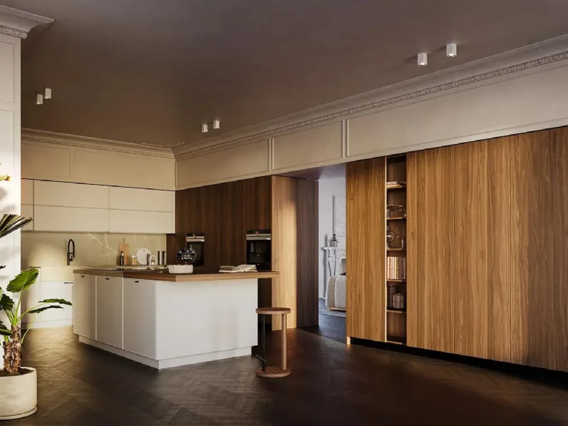 Cucina Moderna con isola All-Around D23 02 di Doimo Cucine