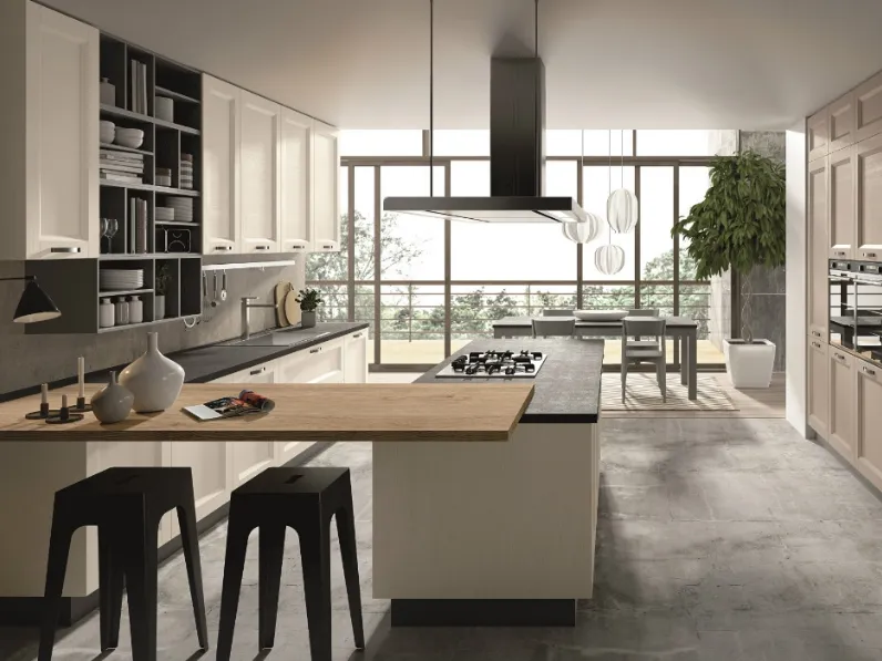 Cucina Moderna con penisola Angel 1 di Cucinesse