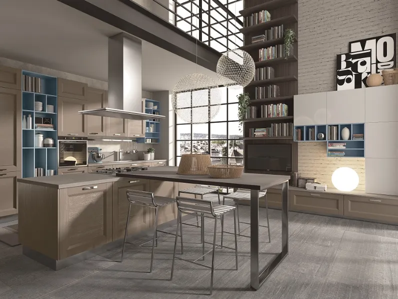 Cucina Moderna con isola Angel 3 di Cucinesse