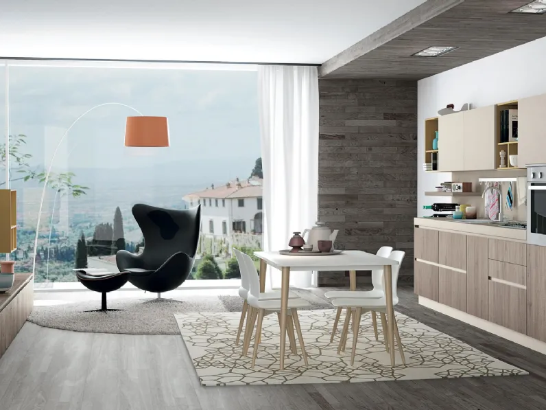 Cucina Moderna Ank lineare di Creo