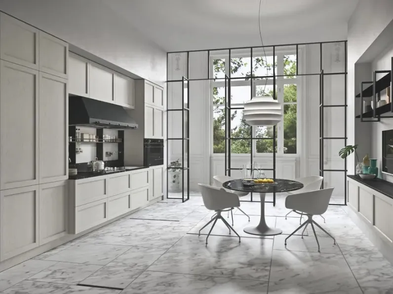 Cucina Moderna lineare in legno laccato Infinity 03 di Ar-Tre