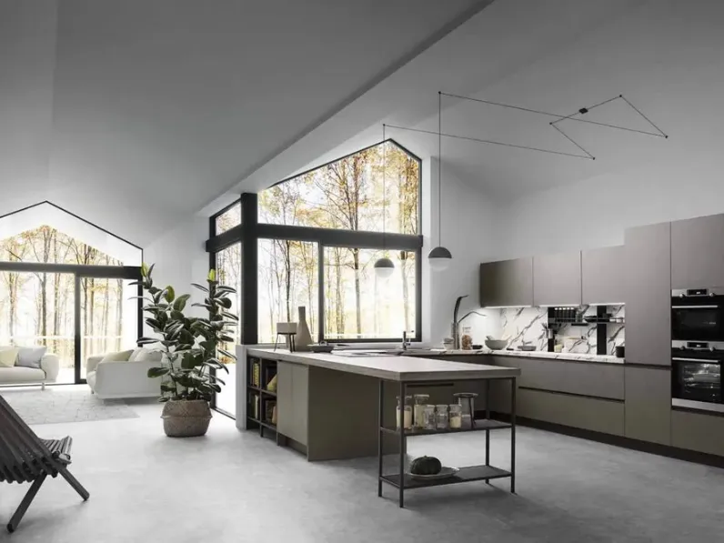 Cucina Moderna con penisola Sky 04 di Ar-Tre