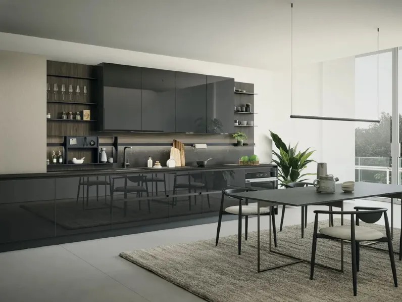 Cucina Moderna lineare Aria Tech 01 di Forma Cucine
