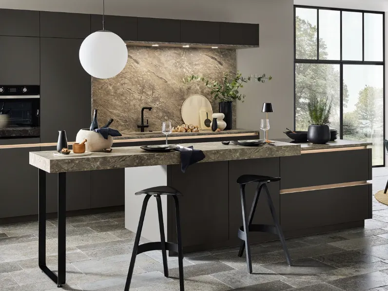 Cucina Moderna Artline Velluto Grafite di Nolte