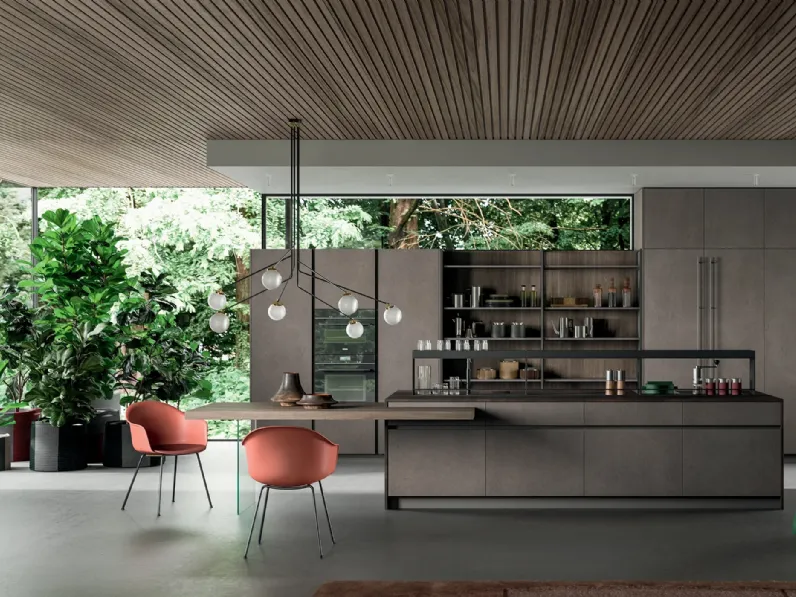 Cucina Moderna con isola Twenty Moderno 09 di Astra