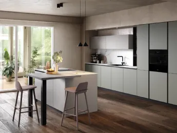 La cucina moderna con isola Astro 01 di Essebi.