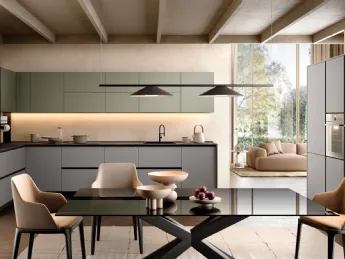 La Cucina Moderna angolare Astro 03 di Essebi incarna l'essenza del design contemporaneo.