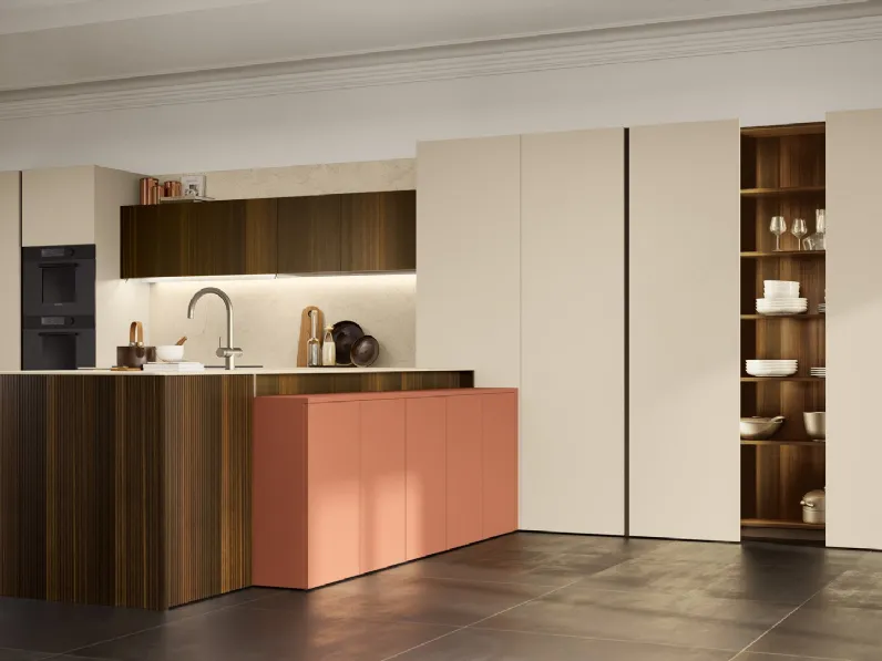 Cucina Moderna con penisola Brera 04 di Lube