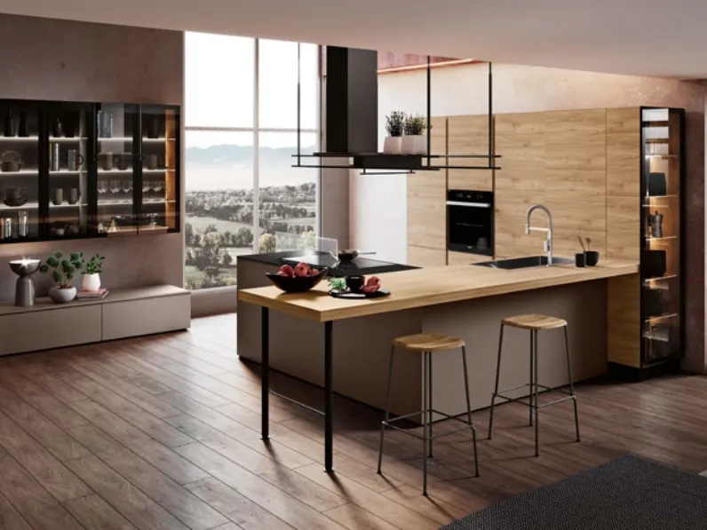 Cucina Moderna con penisola Capri di Imab
