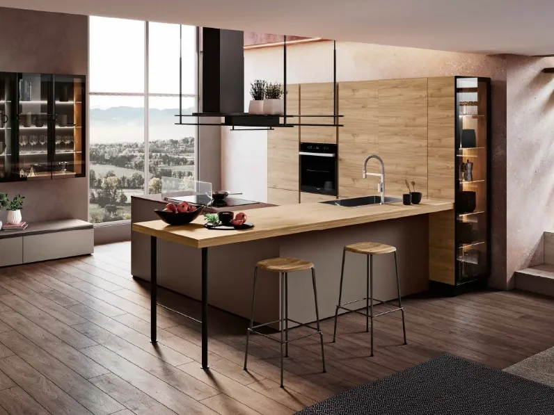 Cucina Moderna con penisola Capri di Imab