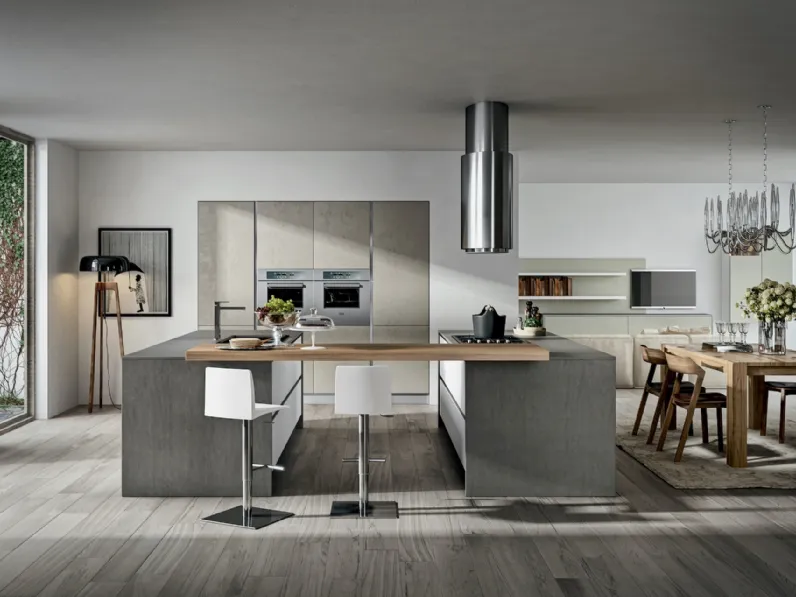 Cucina Moderna Cartesia con doppia isola di Home Cucine