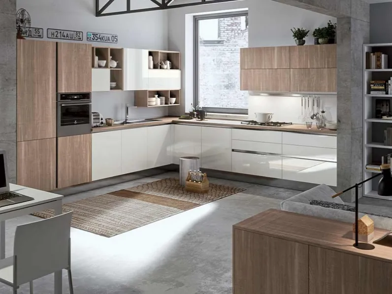 Cucina Moderna angolare Ginevra 07 di Ciao Cucine
