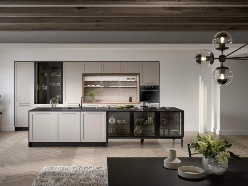 Cucina Moderna con isola Clio Composizione 03 di Prima Cucine