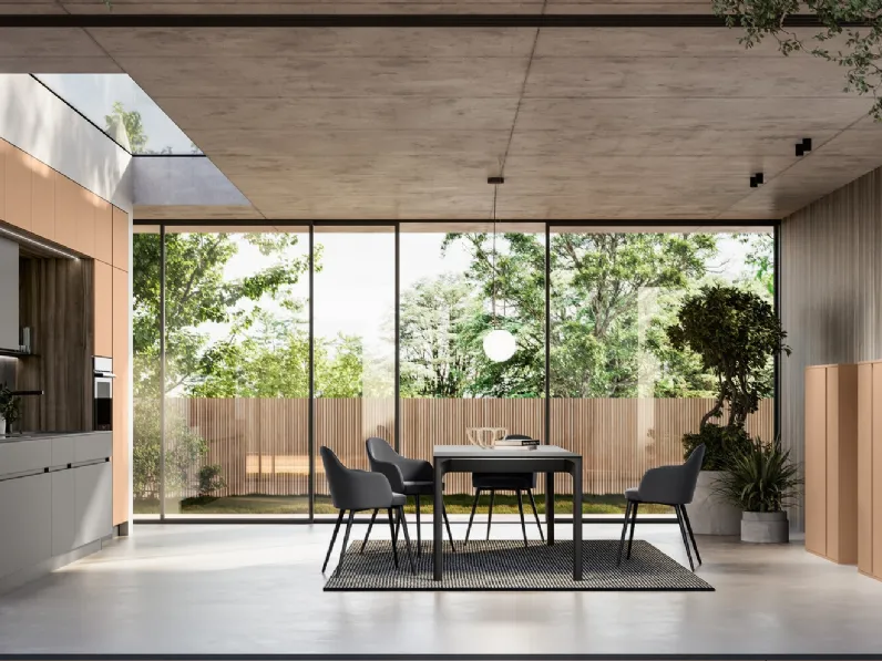 Cucina Moderna lineare in laccato Cloe di Arredo3