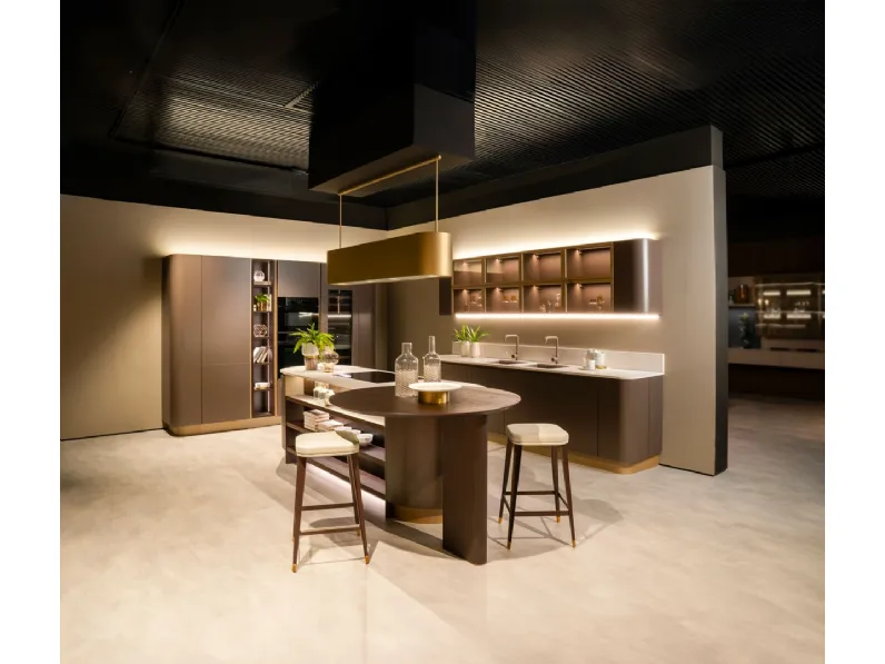 Cucina Moderna con isola Clover Design 00 di Lube