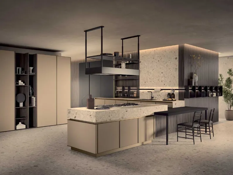 Cucina Moderna Coco con penisola di Dibiesse