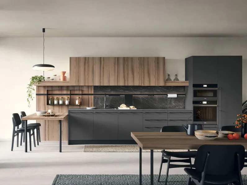Cucina Moderna con penisola Colibrì 05 di Forma Cucine