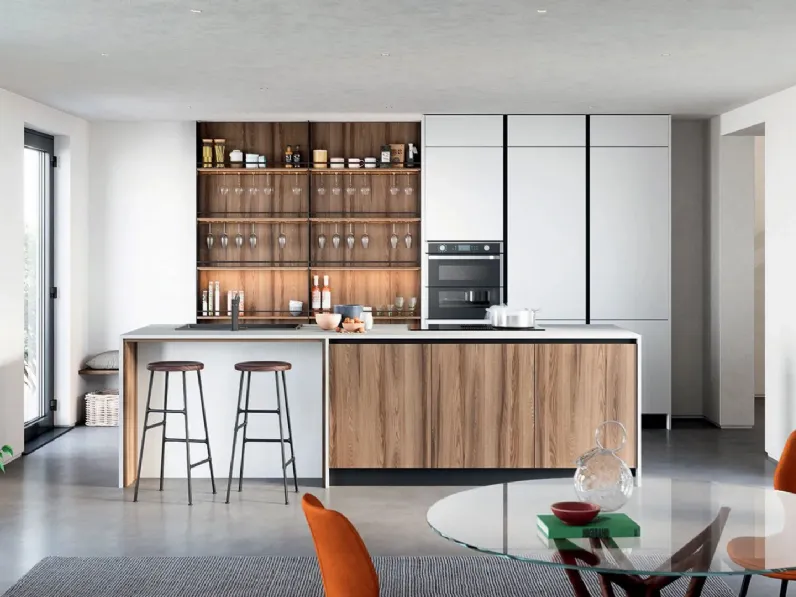 Cucina Moderna con isola Colibrì 06 di Forma Cucine