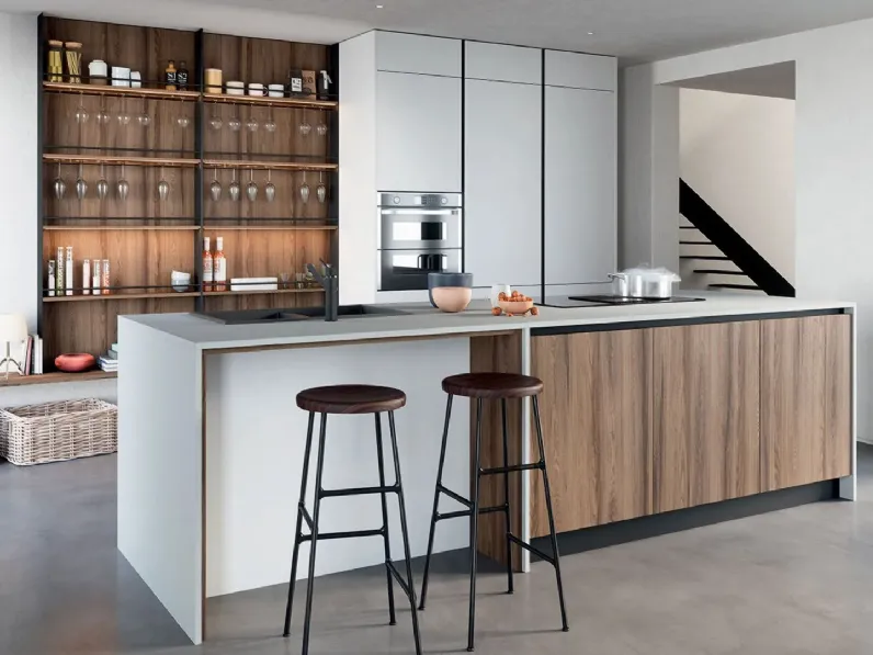Cucina Moderna con isola Colibrì 06 di Forma Cucine