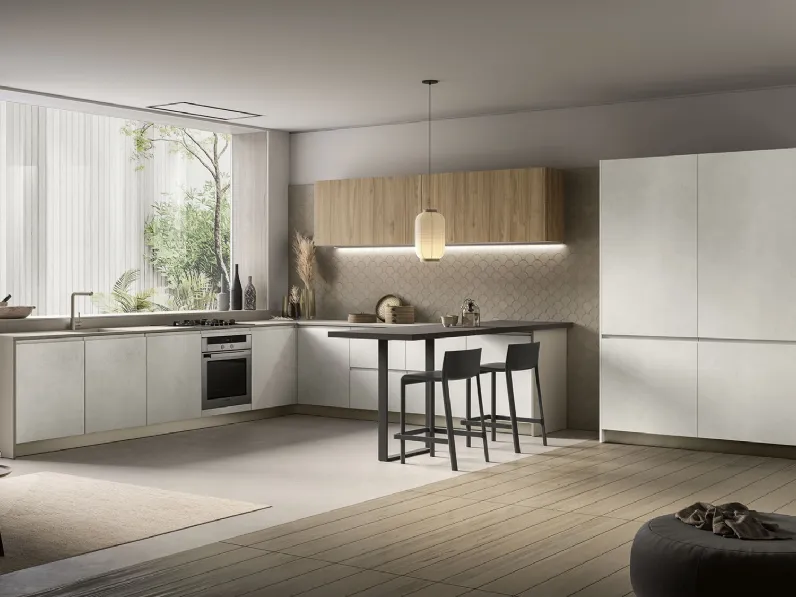 Cucina Moderna con penisola Pura 04 di Colombini Casa Artec