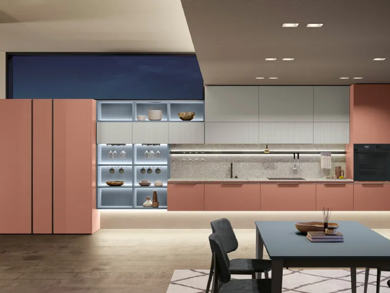 Cucina Moderna Color Lab lineare di Creo