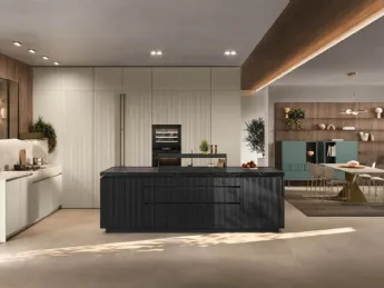 La cucina Stosa Color Trend 01 combina design moderno e isola versatile per uno stile contemporaneo.