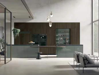 Cucina moderna Stosa, isola Color Trend 06.