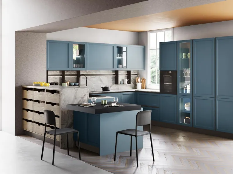 Cucina Moderna Contempo con penisola di Creo