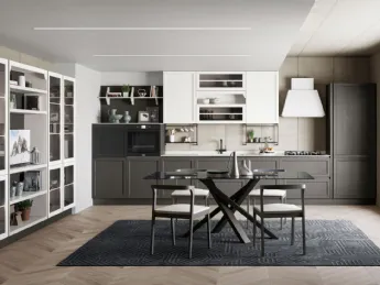 La cucina lineare moderna Contempo di Creo unisce design essenziale e funzionalità contemporanea.