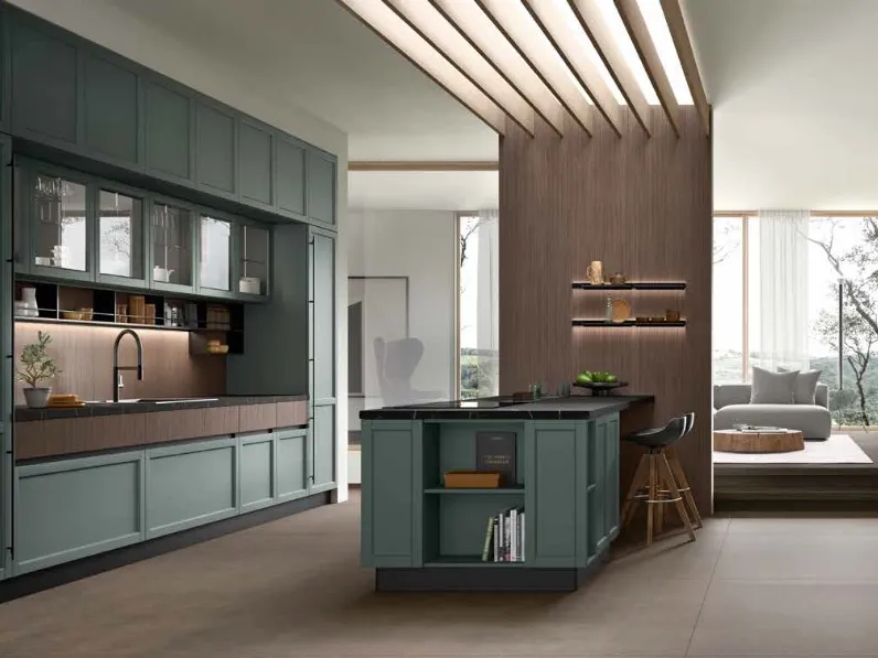 Cucina Moderna con penisola Cuvée Moderno 03 di Astra