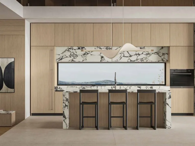 Cucina Moderna con isola Daytona Elegant di Arrex