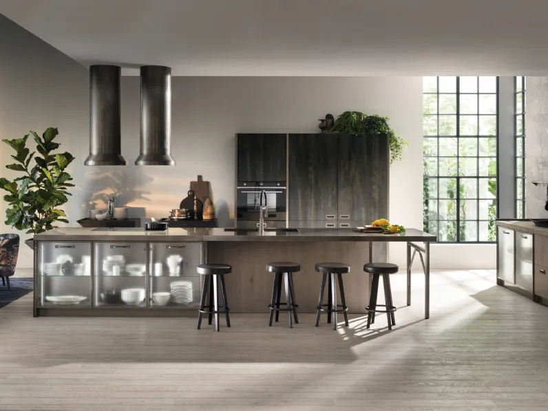 Cucina Modernea Diesel get Together Soft Industrial Style di Scavolini