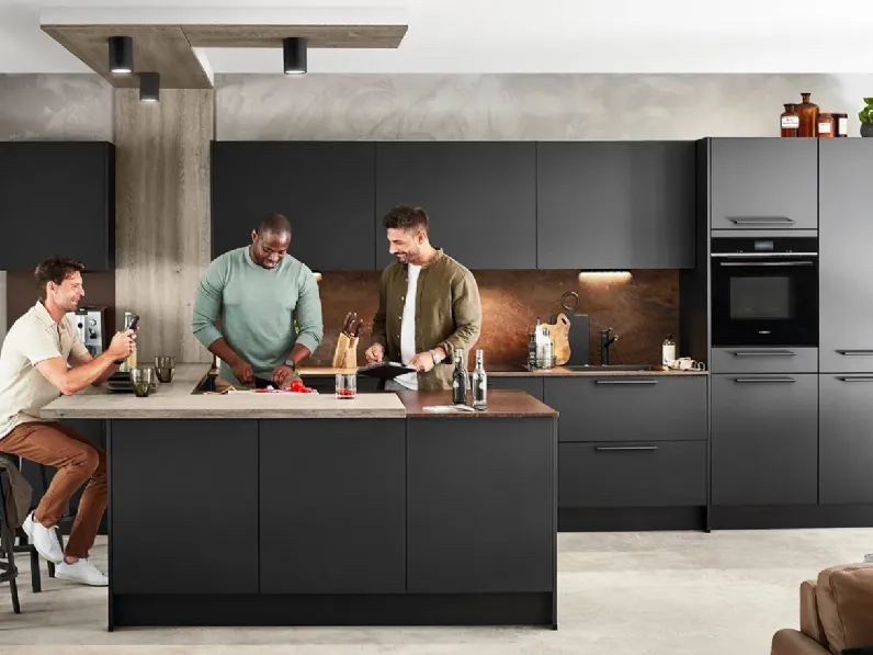 Cucina Moderna con penisola Easytouch 961 di Nobilia