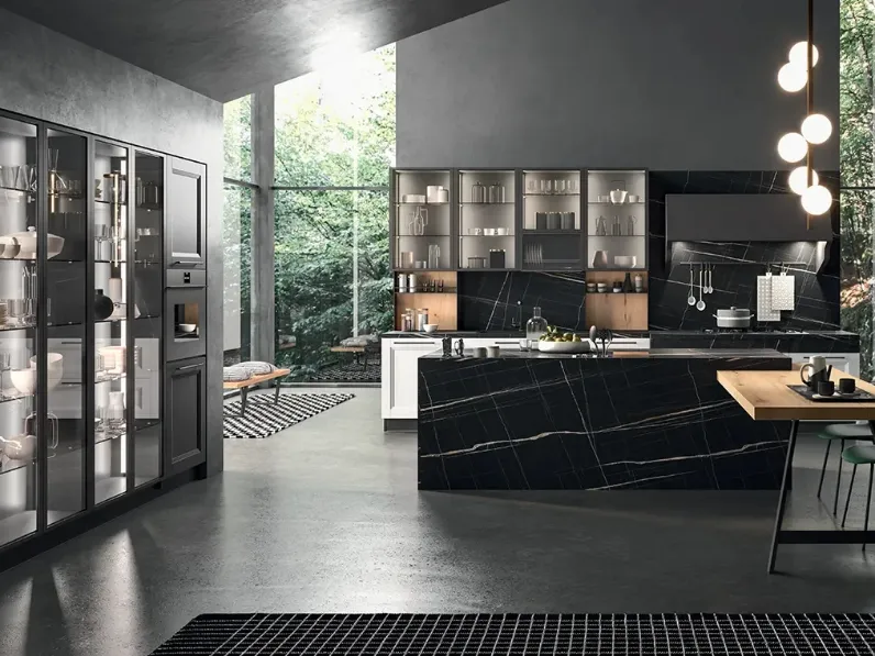 Cucina Moderna con isola Ego Contemporaneo 06 di Astra