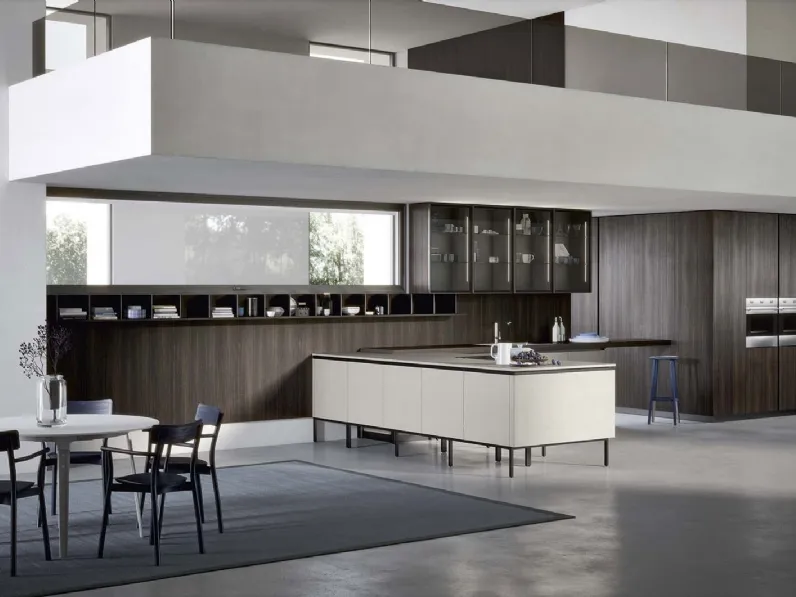 Cucina Moderna Emporio Gola con penisola di Dibiesse