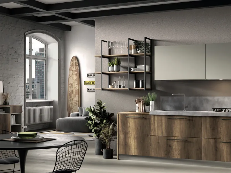 Cucina Moderna lineare Azimut 03 di Essebi