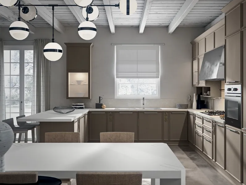 Cucina Moderna Estetica con penisola di Home Cucine