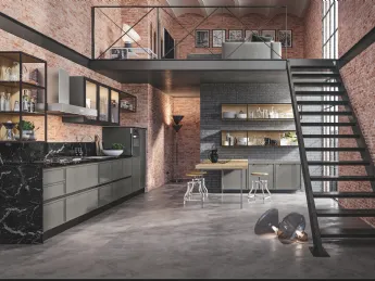 Cucina lineare moderna e sostenibile.