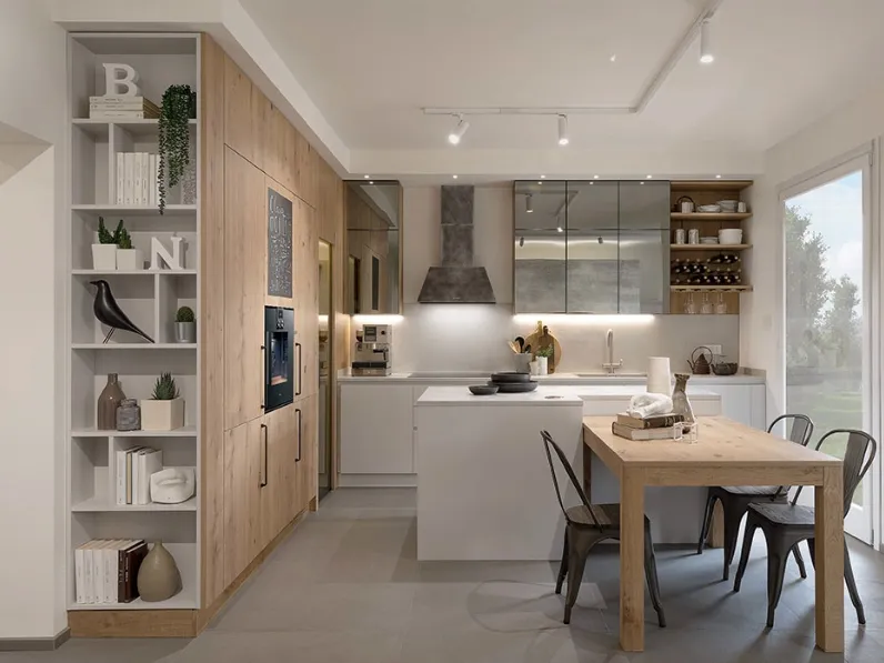 Cucina Moderna con isola Eva di GR Mobili